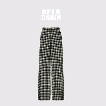 AFTADAWN_Plaid_Relaxed_Mid_Rise_Natural_Waist_Pocketed_Zip_Fly_Women&