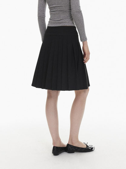 AFTADAWN Pleated Double Breasted Midi Women&