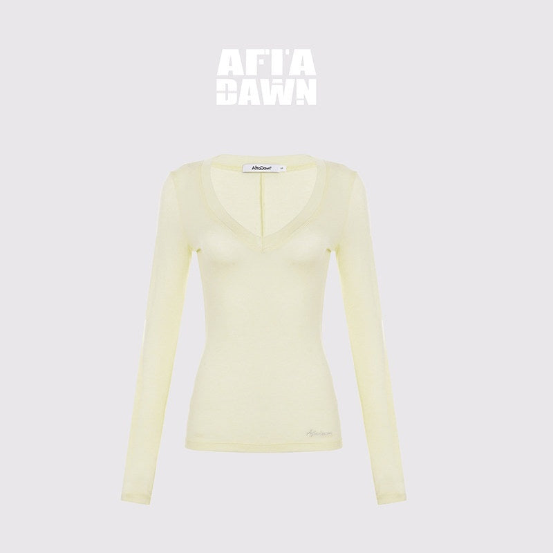 AFTADAWN_Pleated_V-neck_Waist_Cinch_Women&