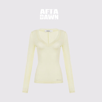 AFTADAWN_Pleated_V-neck_Waist_Cinch_Women&