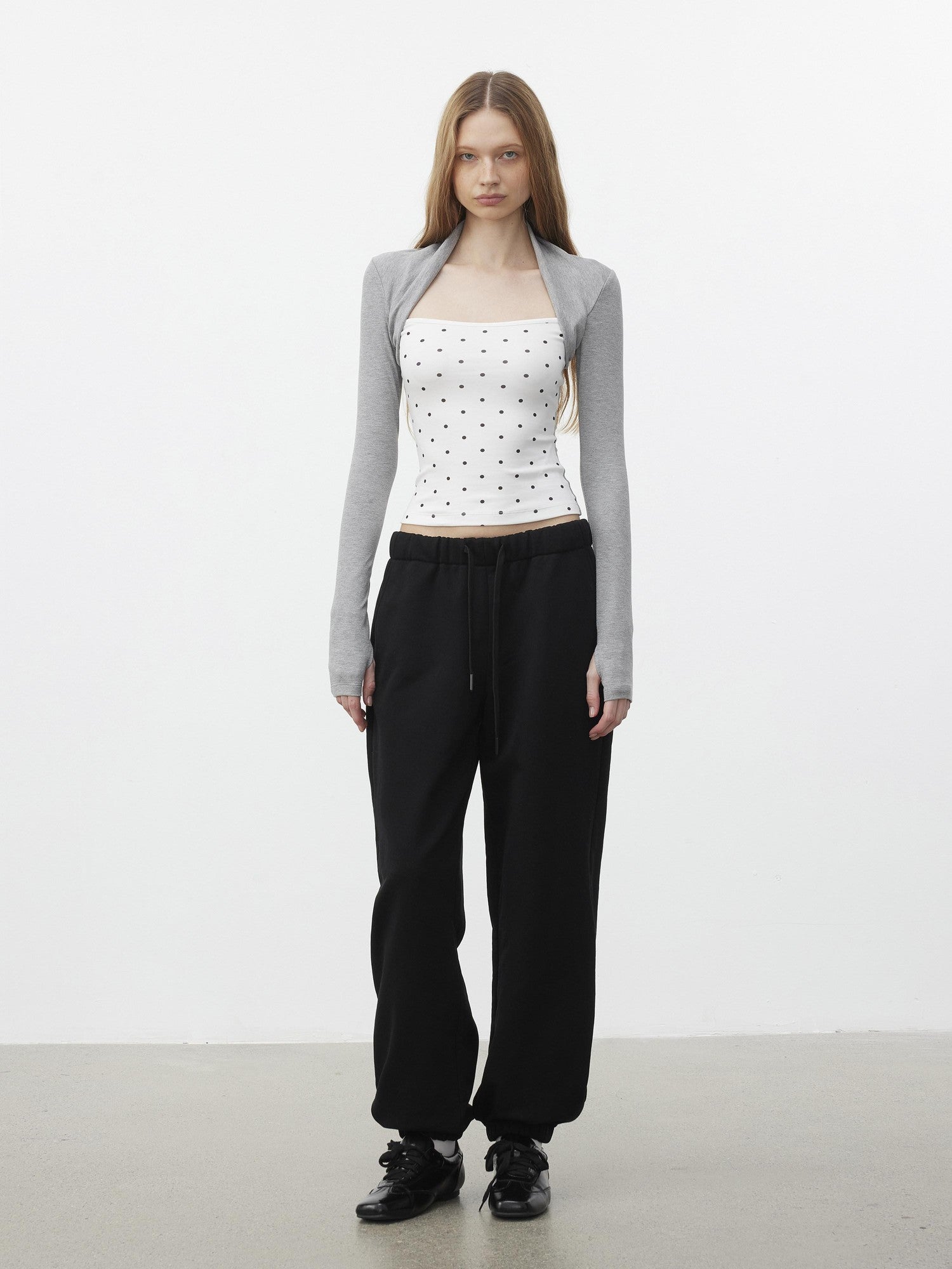 AFTADAWN Polka Dot Spliced Layered Women&