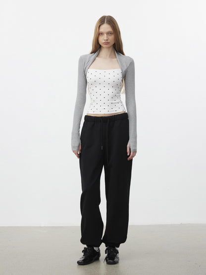 AFTADAWN Polka Dot Spliced Layered Women&