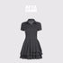 AFTADAWN_Polo_Collar_Pleated_Striped_Waist_Women&