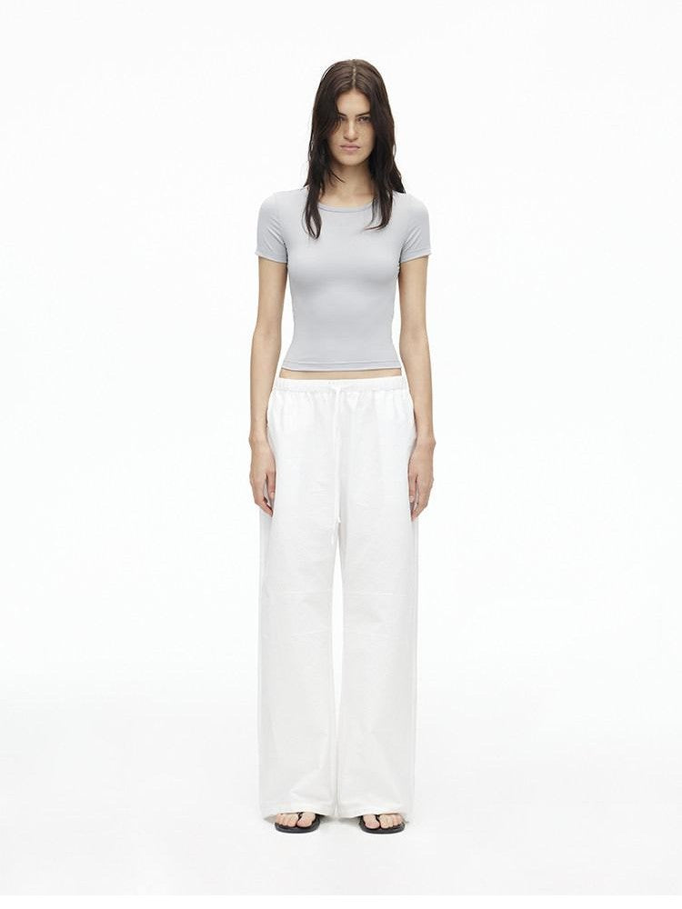 AFTADAWN Relaxed Pleated Split Scimitar Women&