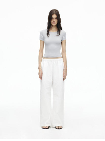 AFTADAWN Relaxed Pleated Split Scimitar Women&