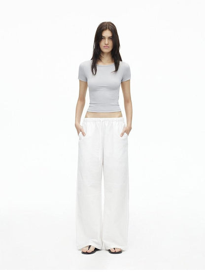 AFTADAWN Relaxed Pleated Split Scimitar Women&