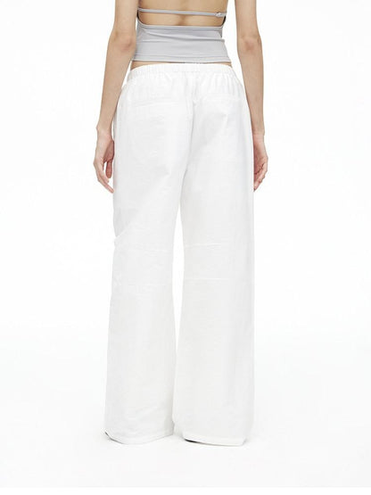 AFTADAWN Relaxed Pleated Split Scimitar Women&