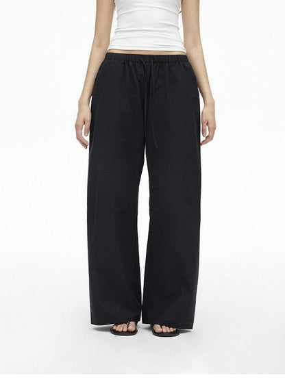 AFTADAWN Relaxed Pleated Split Scimitar Women&