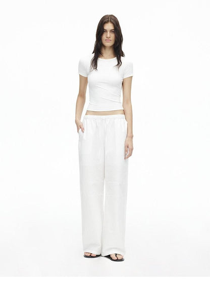 AFTADAWN Relaxed Pleated Split Scimitar Women&