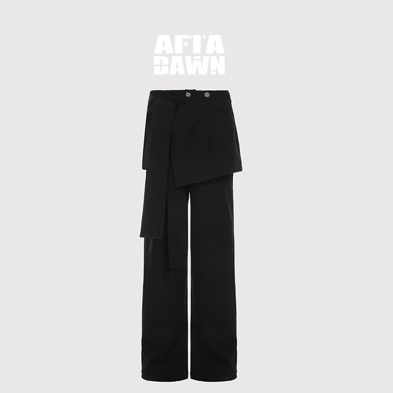 AFTADAWN_Removable_Skirt_Panel_Low_Waist_Straight_Women&