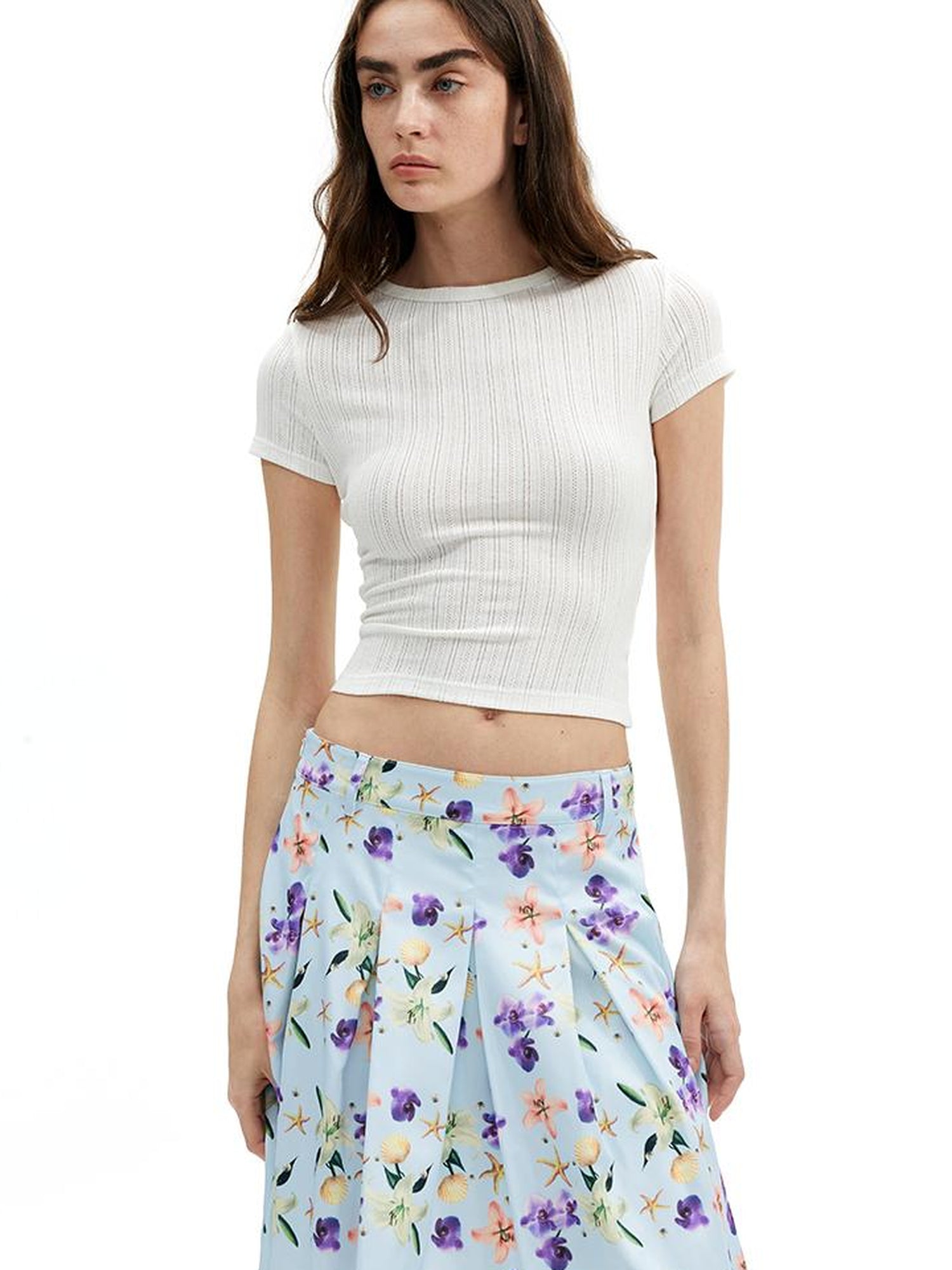 AFTADAWN Reversible Knotted Backless Crop Top