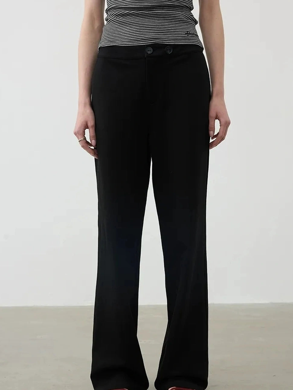 AFTADAWN Reversible Twill Tencel Wide Leg Trouser Skirt Pants