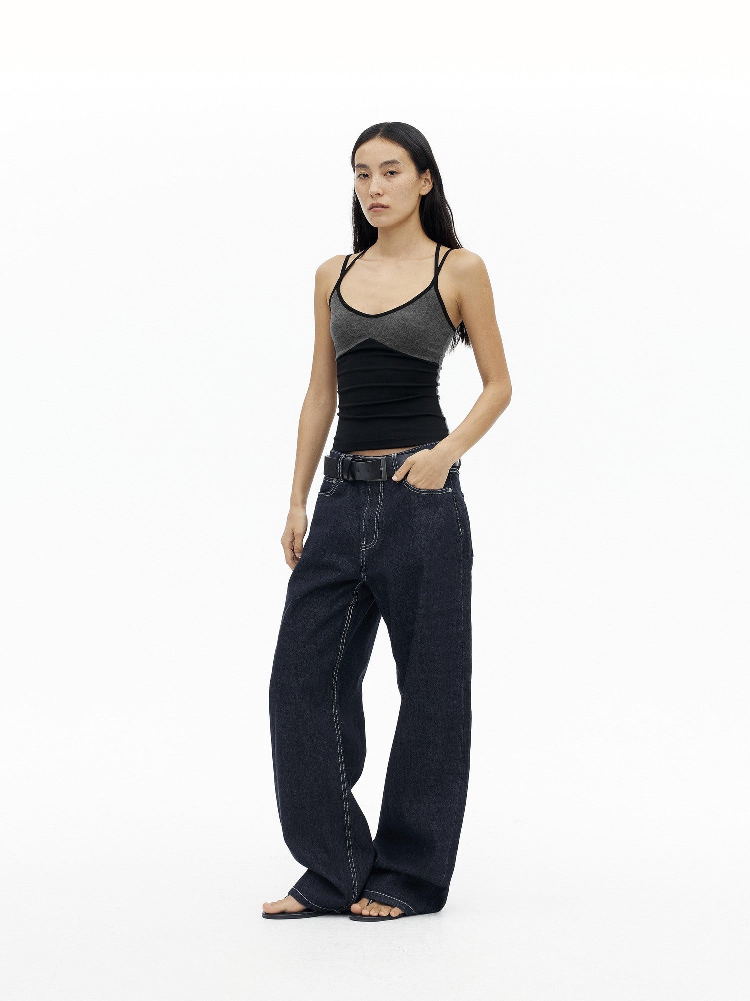AFTADAWN Ribbed Crisscross Open Back Women&