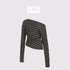 AFTADAWN_Ruched_Asymmetric_Neck_Striped_Women&