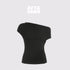 AFTADAWN_Ruched_Asymmetric_Slanted_Neck_Women&
