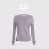AFTADAWN_Ruched_Fitted_Solid_Crew_Neck_Wool_Blend_Women&