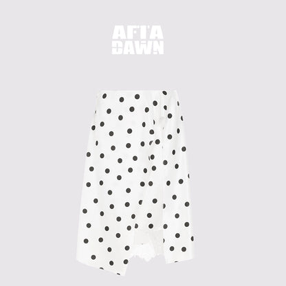 AFTADAWN_Satin_Dot_Lace_Asymmetrical_Skirt_MISSTT