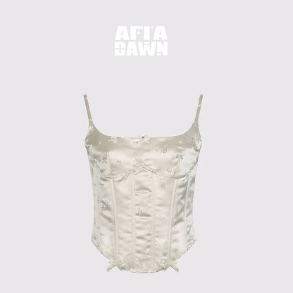 AFTADAWN_Satin_Embroidered_Boned_Waist_Asymmetric_Floral_Women&