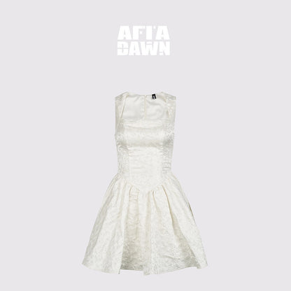 AFTADAWN_Satin_Jacquard_V_Waist_A_Line_Women&