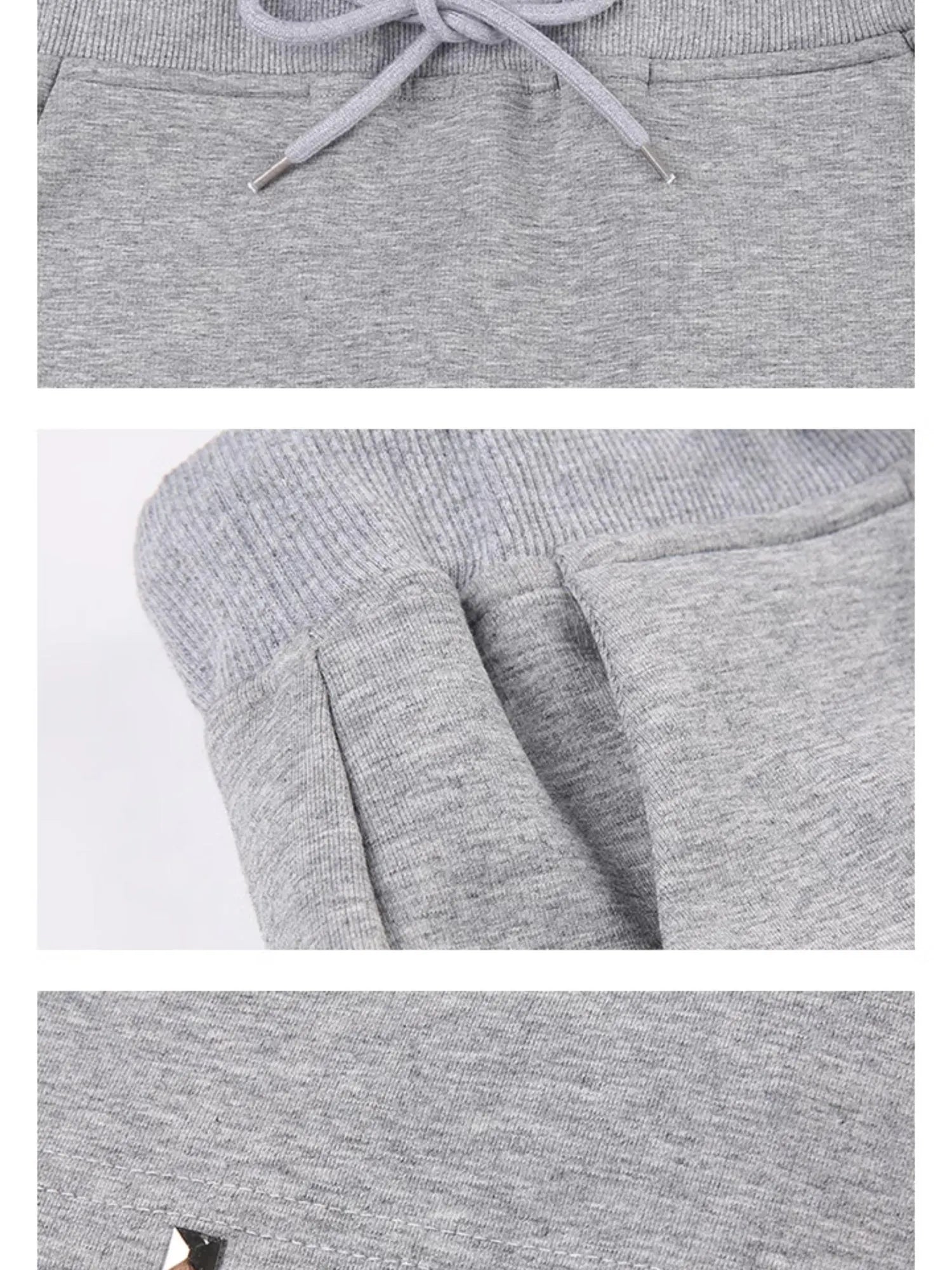 Short Gray Distressed Studded Oversized Crop Hoodie Skirt Set