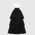 AFTADAWN_Silky_Satin_Polka_Dot_Layered_Ruffle_High_Neck_Women&