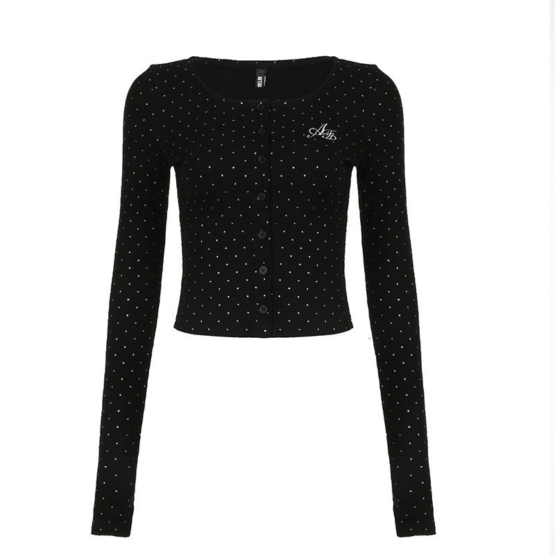 AFTADAWN_Silver_Polka_Dot_Knit_Buttoned_Women&