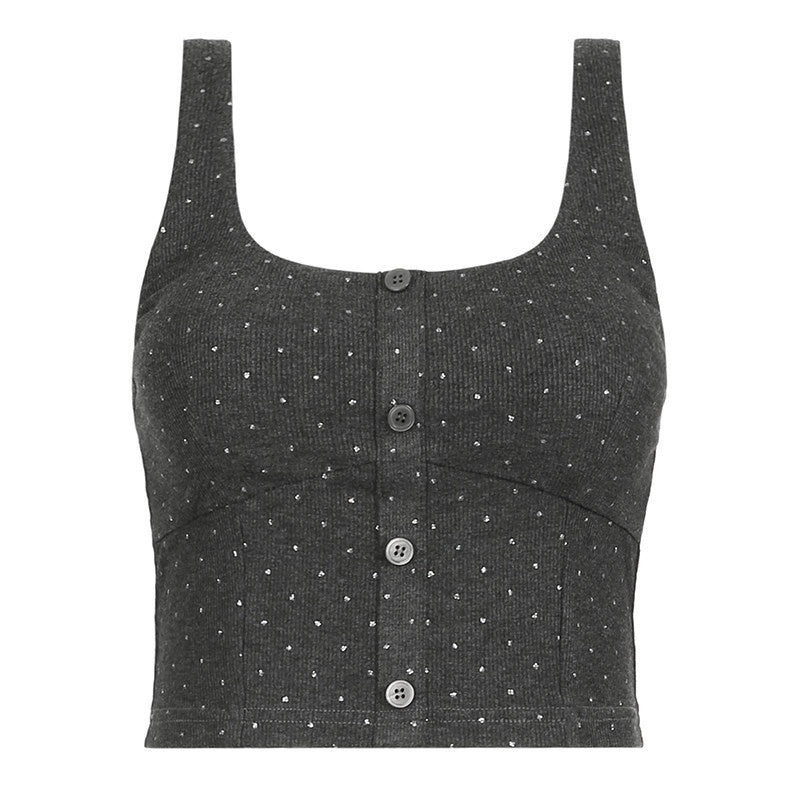 AFTADAWN_Silver_Polka_Dot_Knit_Buttoned_Women&