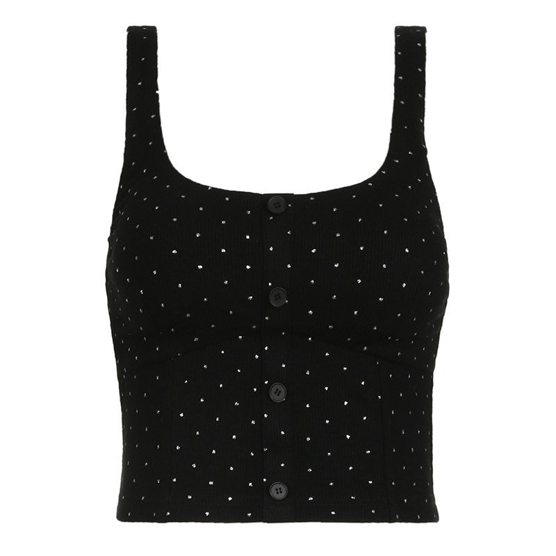AFTADAWN_Silver_Polka_Dot_Knit_Buttoned_Women&
