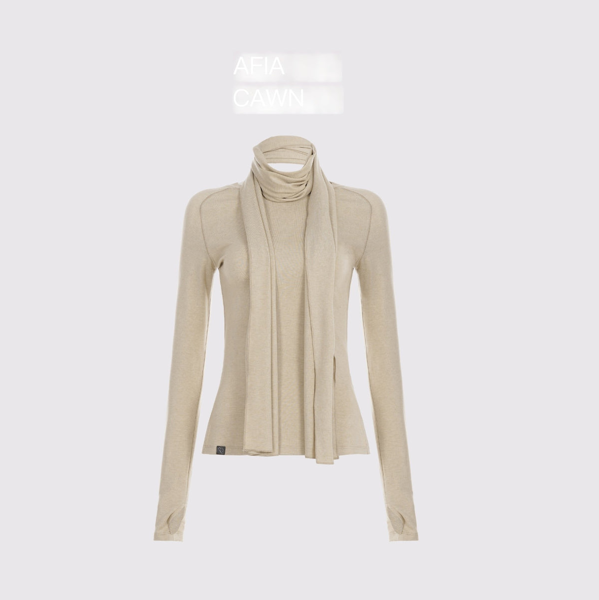 AFTADAWN_Slim_Fit_Round_Neck_Detachable_Scarf_Lyocell_Wool_Women&