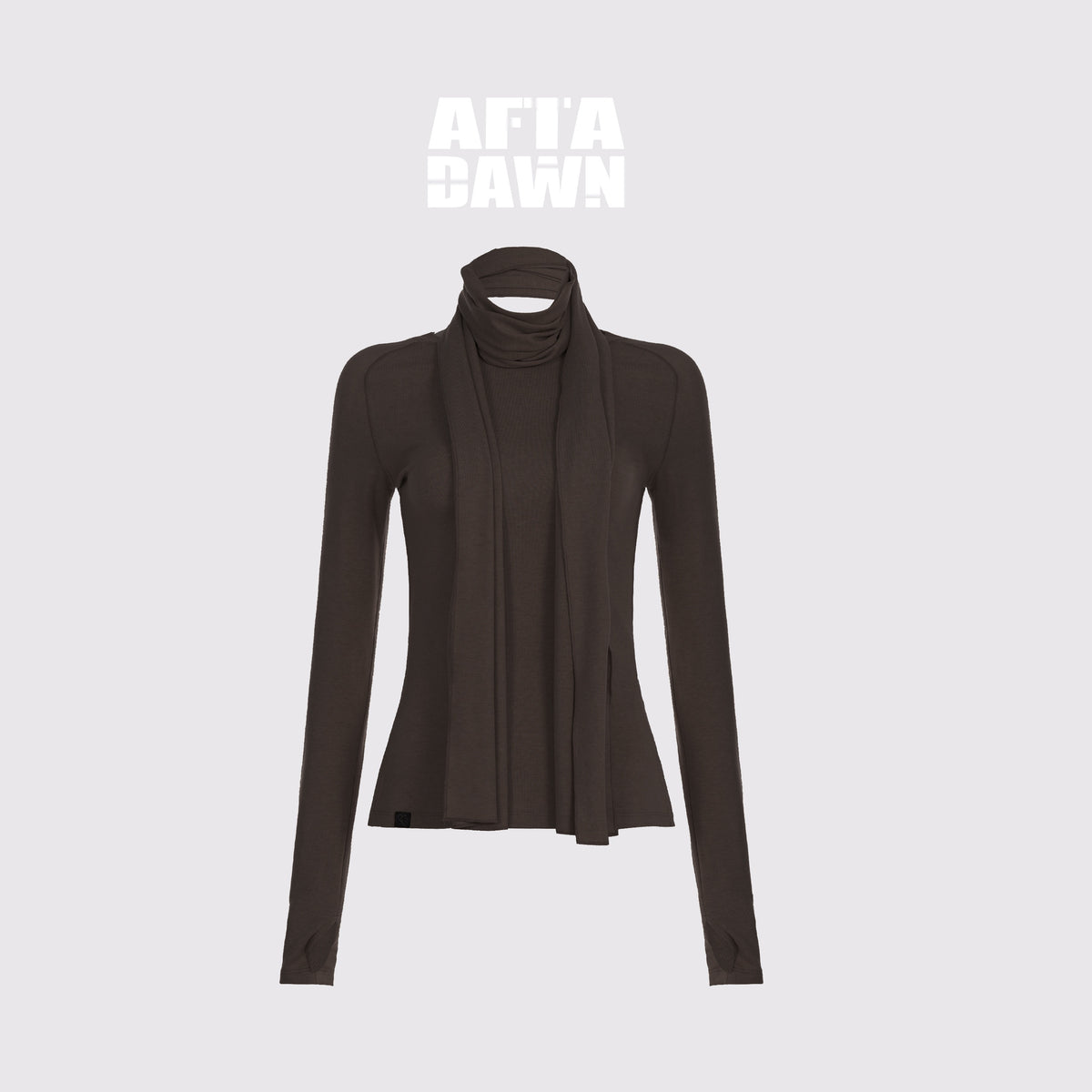 AFTADAWN_Slim_Fit_Round_Neck_Detachable_Scarf_Lyocell_Wool_Women&