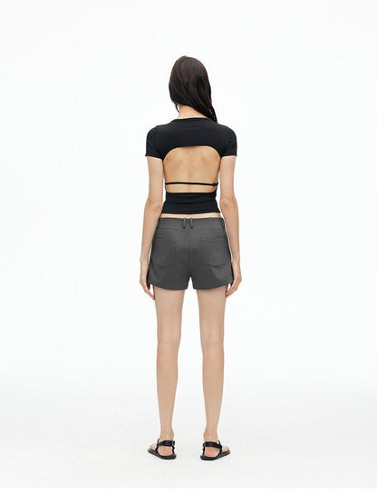 AFTADAWN Slim High Density Bamboo Micro Stretch Pocket Women&