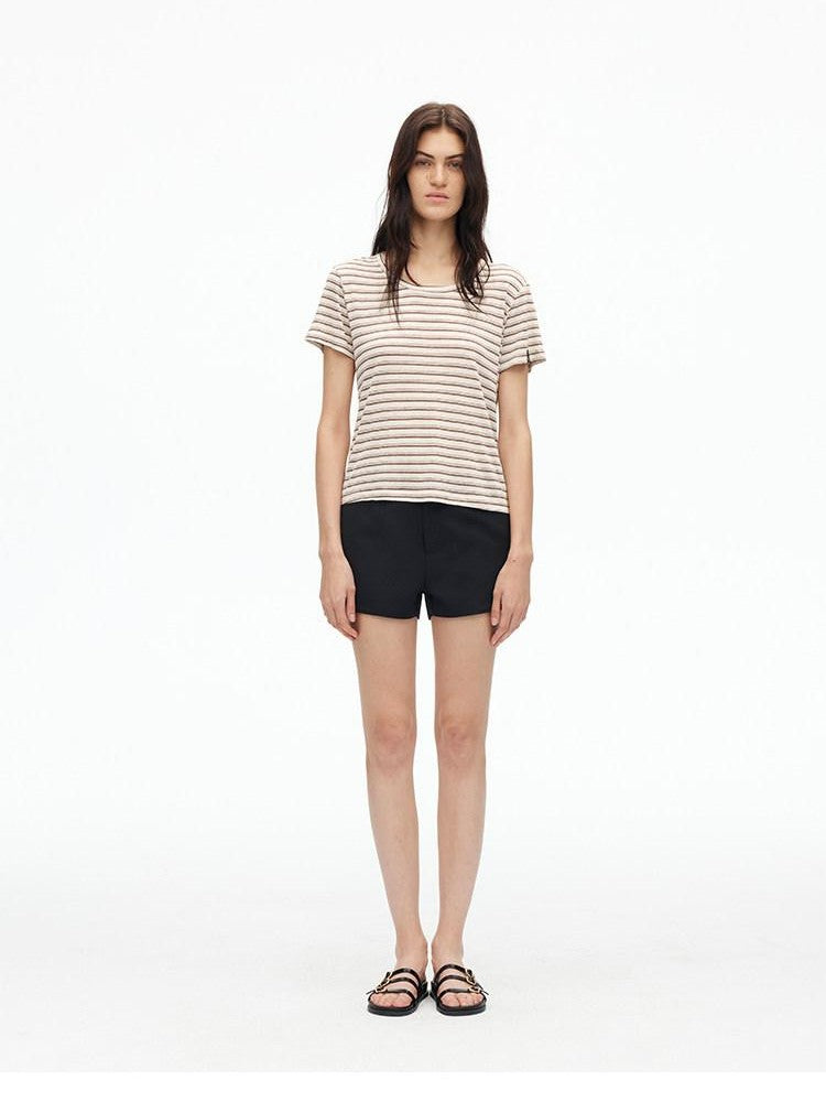 AFTADAWN Slim High Density Bamboo Micro Stretch Pocket Women&