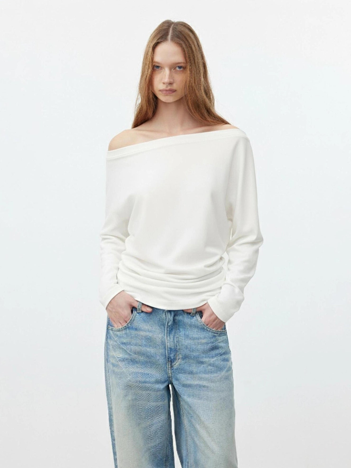 Soft Cotton Layered Slouchy T-shirt T-shirt
