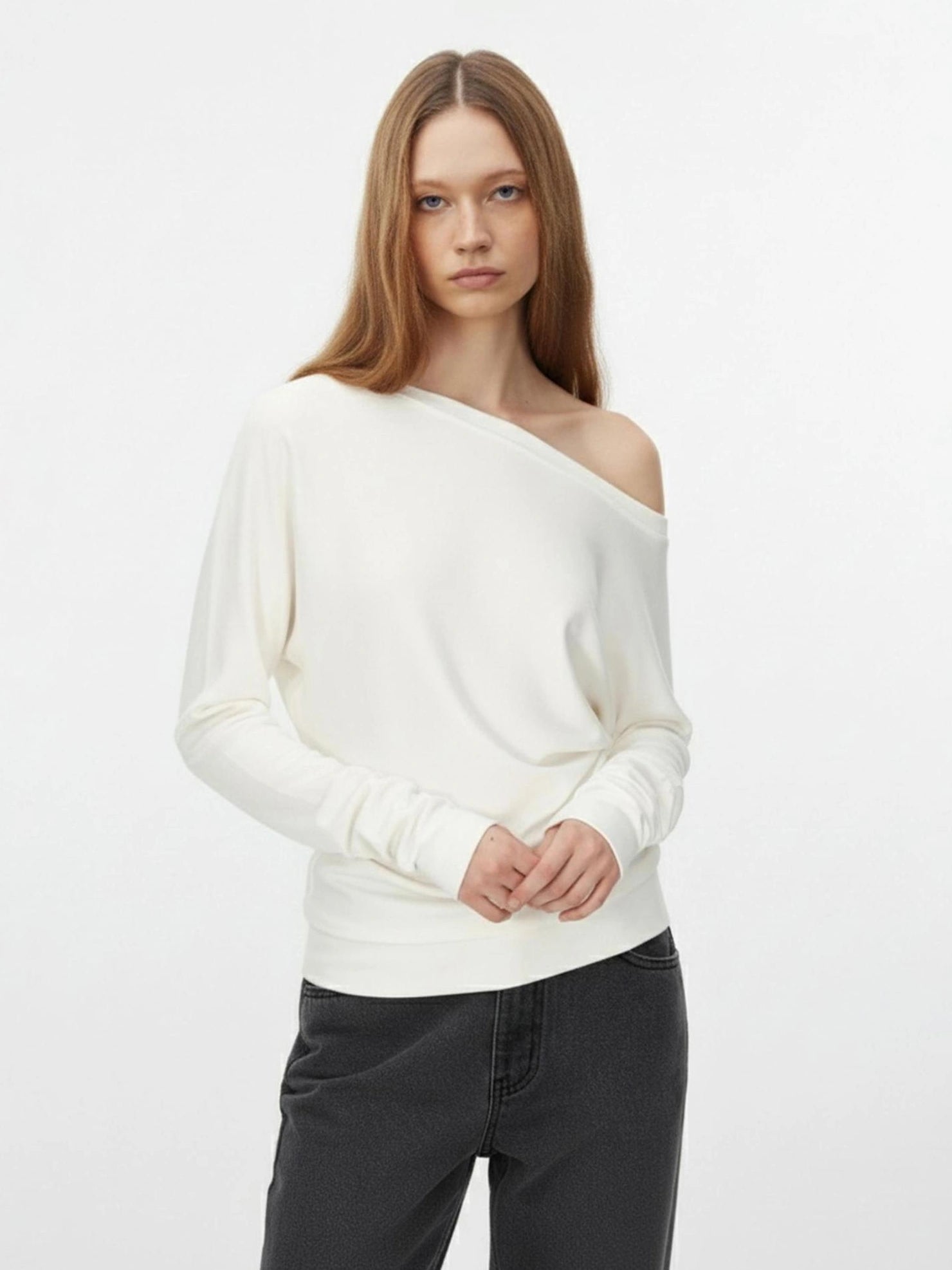 Soft Cotton Layered Slouchy T-shirt T-shirt