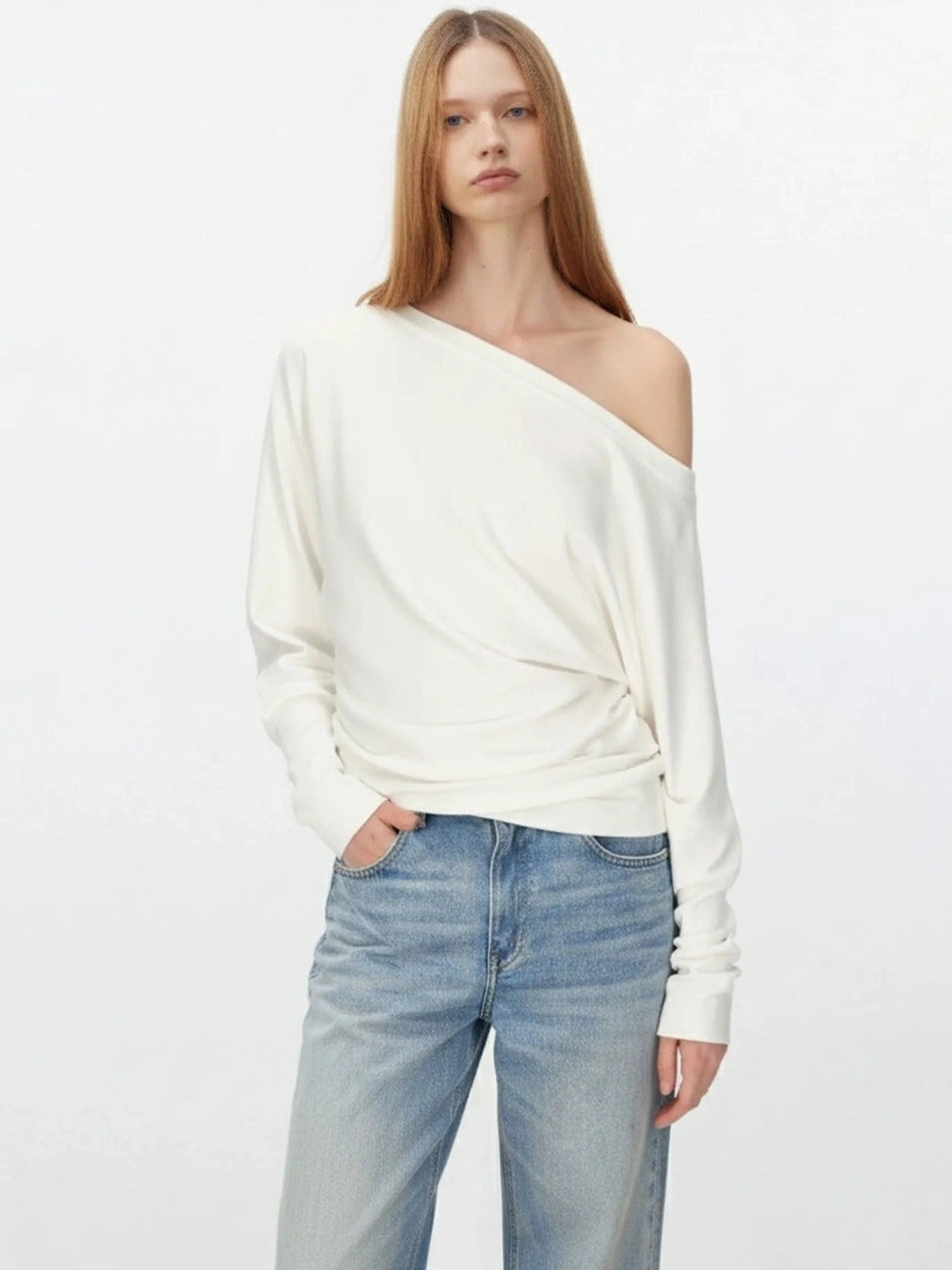Soft Cotton Layered Slouchy T-shirt T-shirt