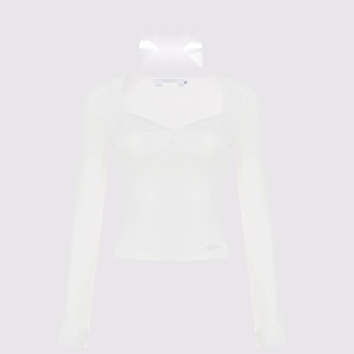 AFTADAWN_Soft_V-neck_Slim_Fit_Cropped_Top_MISSTT