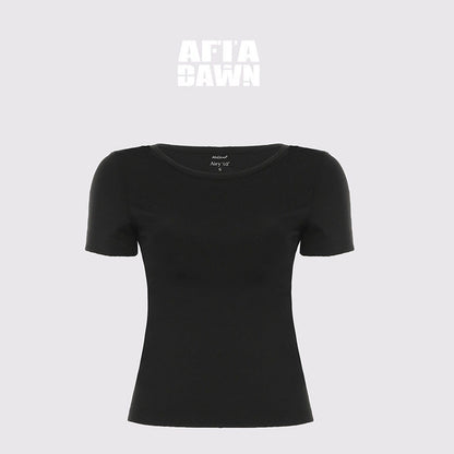 AFTADAWN_Solid_Breathable_Quick_Dry_U_Neck_Women&