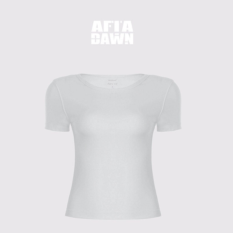 AFTADAWN_Solid_Breathable_Quick_Dry_U_Neck_Women&