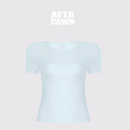 AFTADAWN_Solid_Breathable_Quick_Dry_U_Neck_Women&