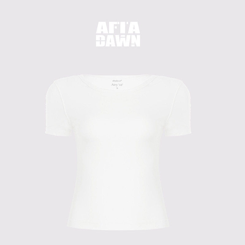 AFTADAWN_Solid_Breathable_Quick_Dry_U_Neck_Women&