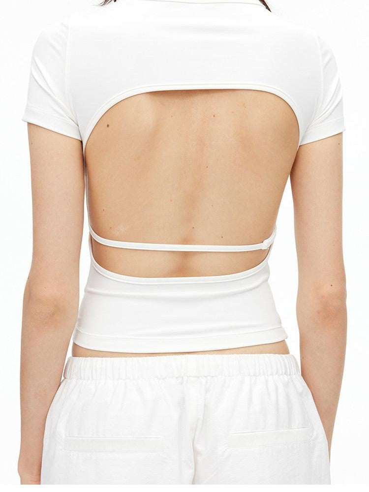 AFTADAWN Solid Breathable Quick Dry U Neck Women&