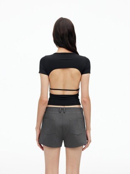 AFTADAWN Solid Breathable Quick Dry U Neck Women&