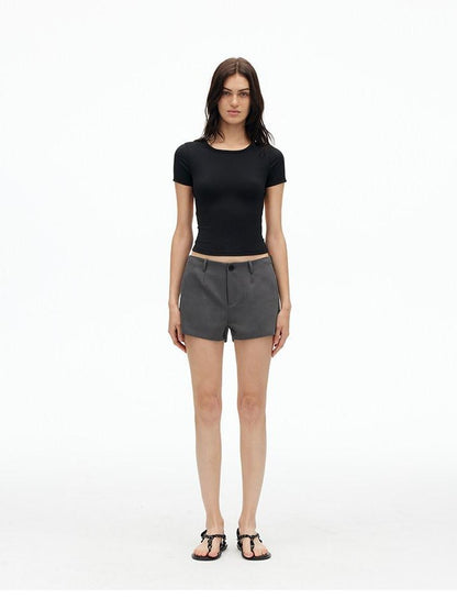 AFTADAWN Solid Breathable Quick Dry U Neck Women&