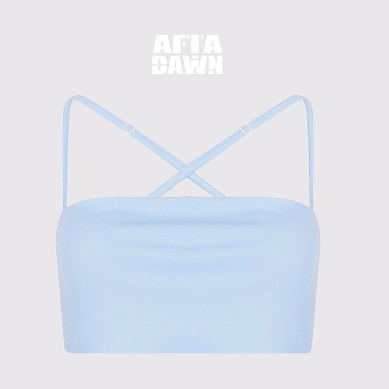 AFTADAWN_Solid_Cross_Halter_Open_Back_Removable_Pad_Cropped_Women&