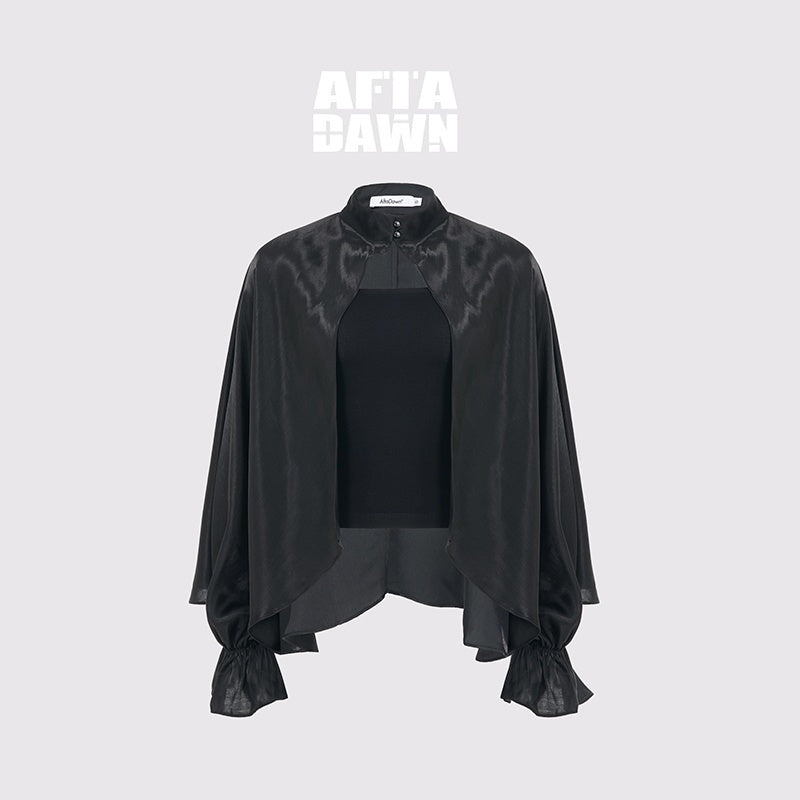 AFTADAWN_Solid_Lantern_Sleeve_Two_Piece_Women&