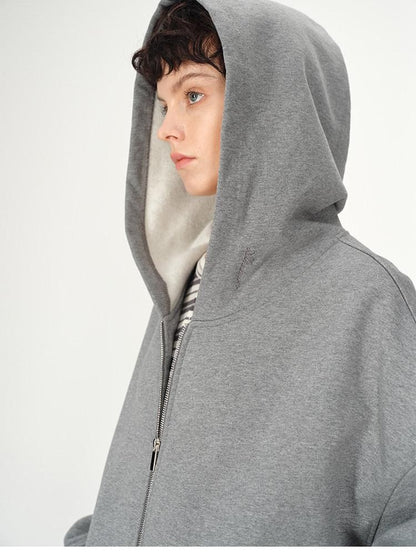 AFTADAWN Solid Oversized Hooded Pockets Women&