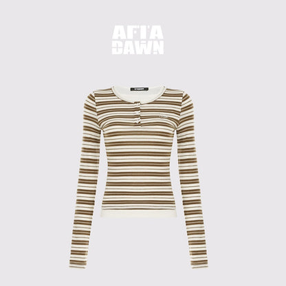 AFTADAWN_Striped_Colorblock_Henley_Layered_Women&