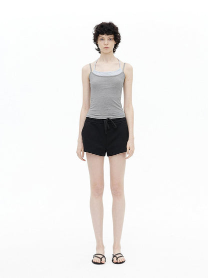 AFTADAWN Striped Colorblock Layered Halter Women&