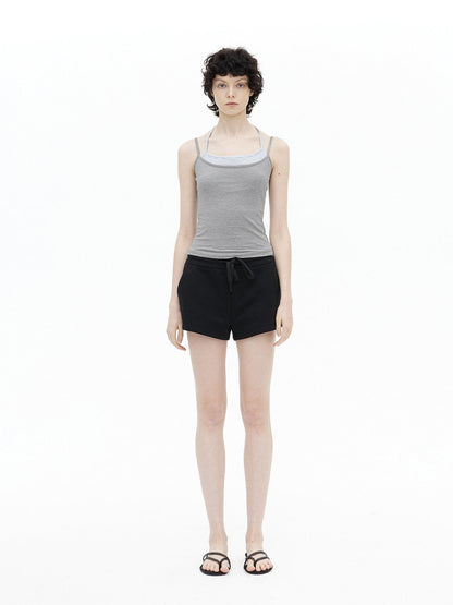 AFTADAWN Striped Colorblock Layered Halter Women&