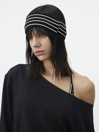 AFTADAWN Striped Cropped Halter Tie Women&